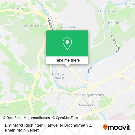 Карта Dm-Markt Rilchingen-Hanweiler Brachalmeth 2