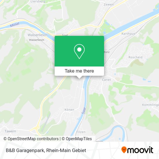Карта B&B Garagenpark