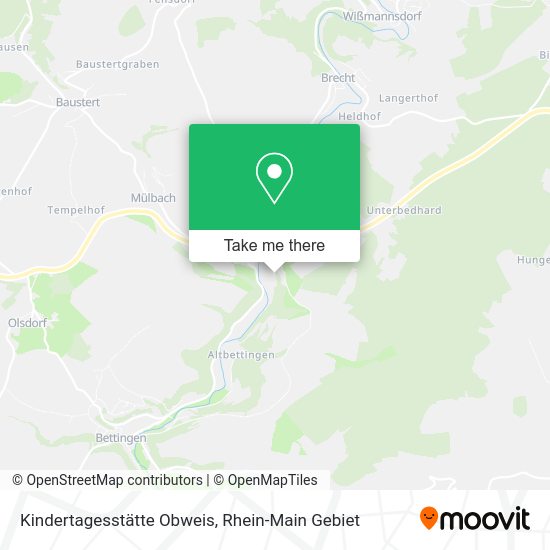 Карта Kindertagesstätte Obweis