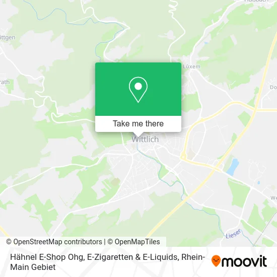 Карта Hähnel E-Shop Ohg, E-Zigaretten & E-Liquids