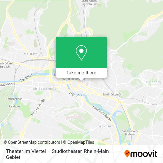 Карта Theater Im Viertel – Studiotheater