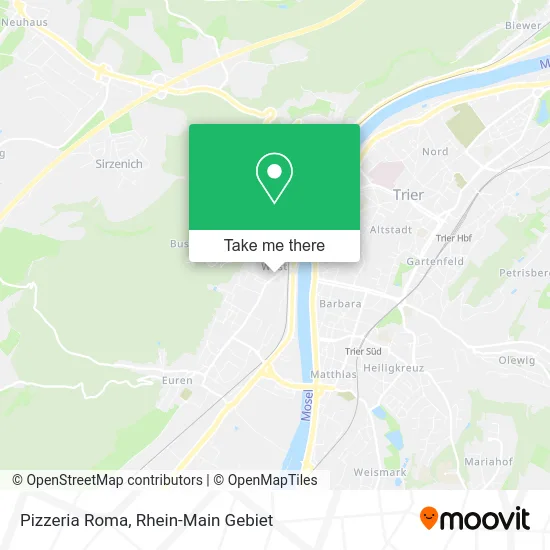 Карта Pizzeria Roma