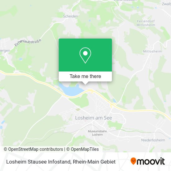 Карта Losheim Stausee Infostand
