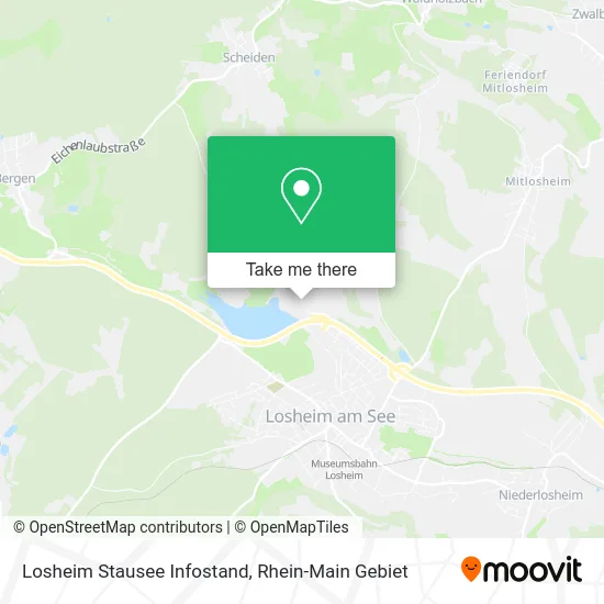 Карта Losheim Stausee Infostand