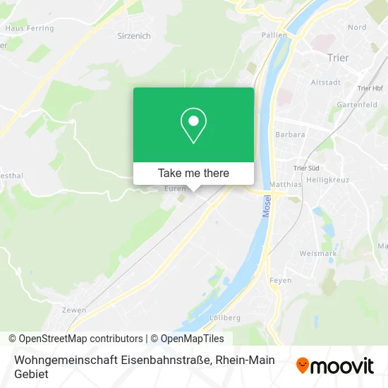 Карта Wohngemeinschaft Eisenbahnstraße