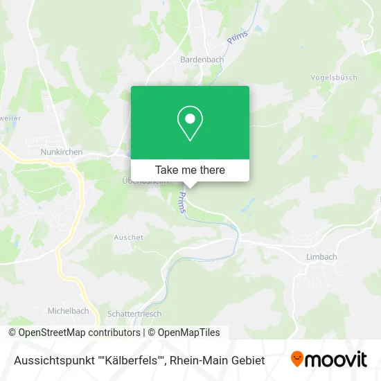 Карта Aussichtspunkt ""Kälberfels""