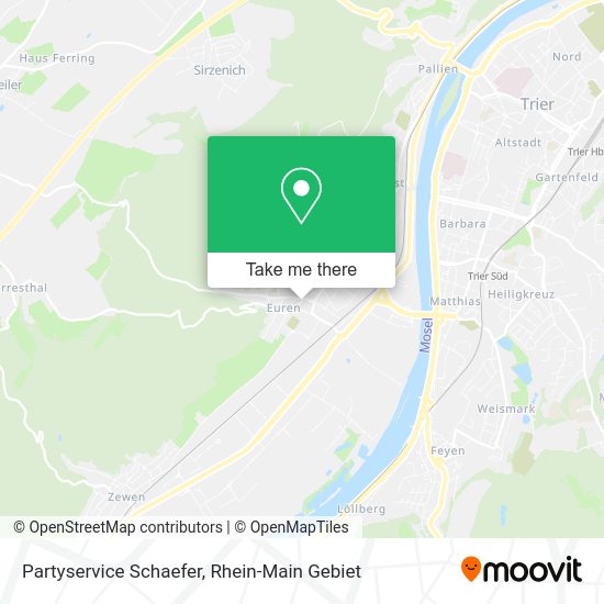 Partyservice Schaefer map