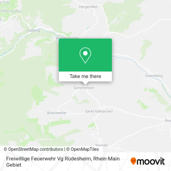 Карта Freiwillige Feuerwehr Vg Rüdesheim
