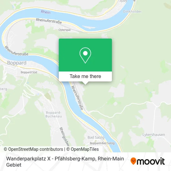 Карта Wanderparkplatz X - Pfählsberg-Kamp