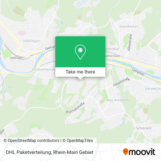 Карта DHL Paketverteilung