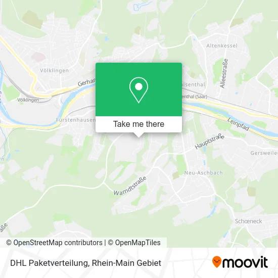 Карта DHL Paketverteilung