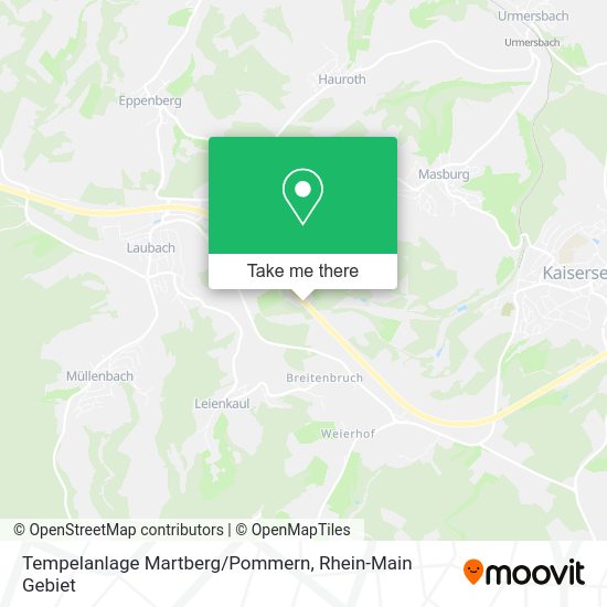 Карта Tempelanlage Martberg/Pommern
