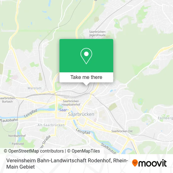Карта Vereinsheim Bahn-Landwirtschaft Rodenhof