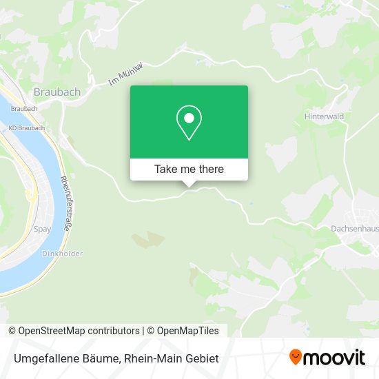 Карта Umgefallene Bäume