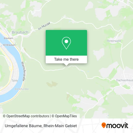 Карта Umgefallene Bäume