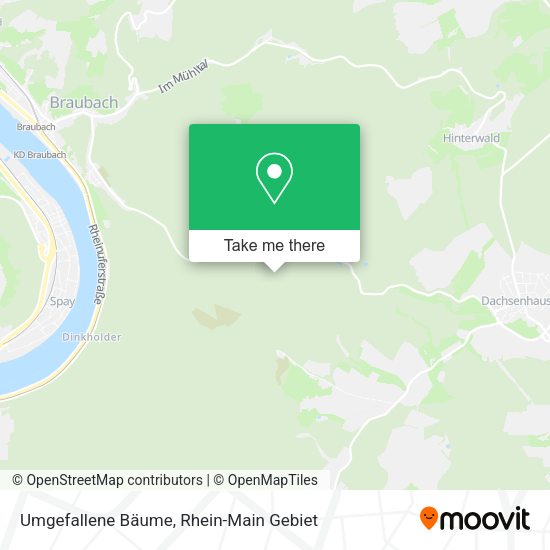 Карта Umgefallene Bäume