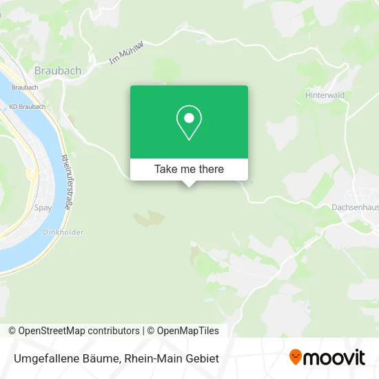 Карта Umgefallene Bäume