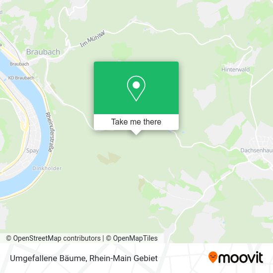 Карта Umgefallene Bäume