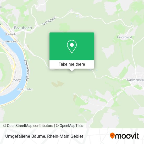 Карта Umgefallene Bäume