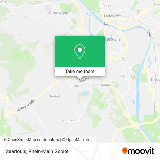 Карта Saarlouis