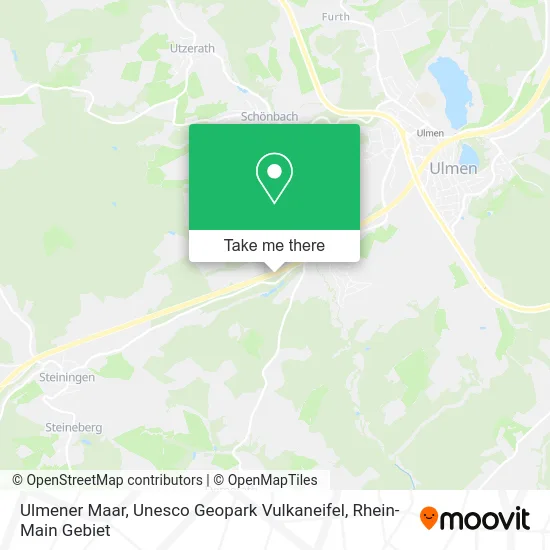 Карта Ulmener Maar, Unesco Geopark Vulkaneifel