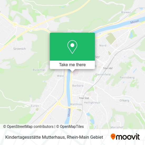 Карта Kindertagesstätte Mutterhaus