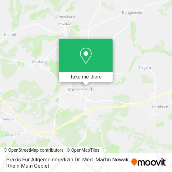 Карта Praxis Für Allgemeinmedizin Dr. Med. Martin Nowak
