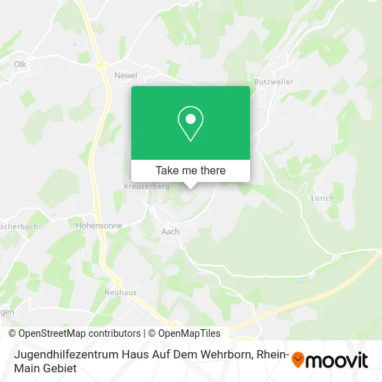 Карта Jugendhilfezentrum Haus Auf Dem Wehrborn