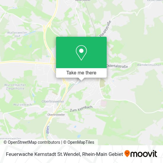Карта Feuerwache Kernstadt St.Wendel