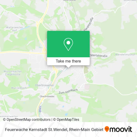 Карта Feuerwache Kernstadt St.Wendel