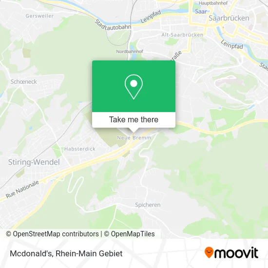 Карта Mcdonald's