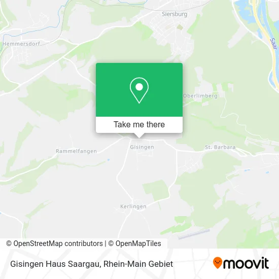 Карта Gisingen Haus Saargau