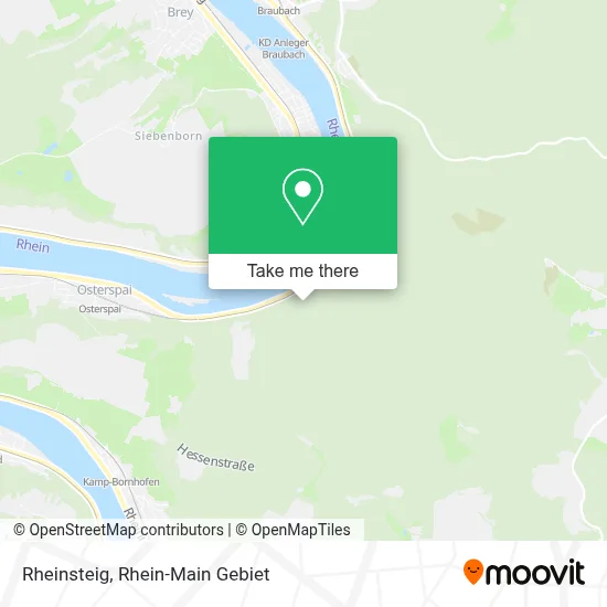 Rheinsteig map