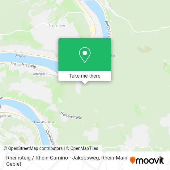Карта Rheinsteig / Rhein-Camino - Jakobsweg