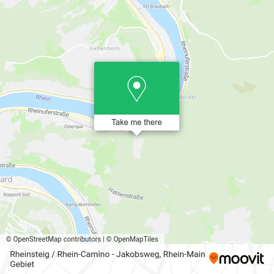 Карта Rheinsteig / Rhein-Camino - Jakobsweg