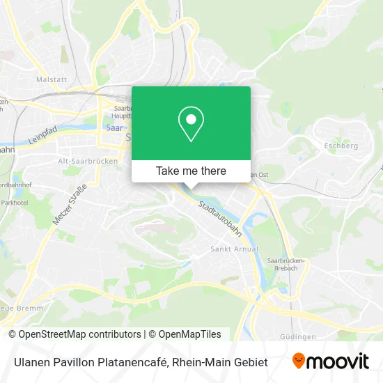 Карта Ulanen Pavillon Platanencafé