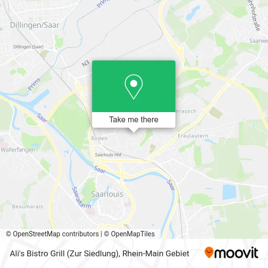 Карта Ali's Bistro Grill (Zur Siedlung)