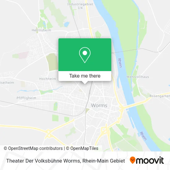 Карта Theater Der Volksbühne Worms