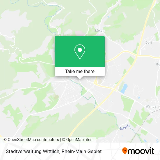 Карта Stadtverwaltung Wittlich