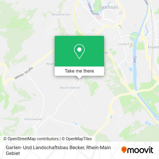 Карта Garten- Und Landschaftsbau Becker