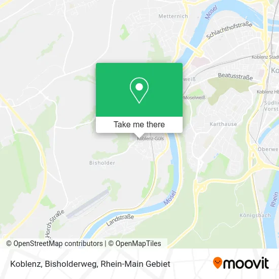 Карта Koblenz, Bisholderweg