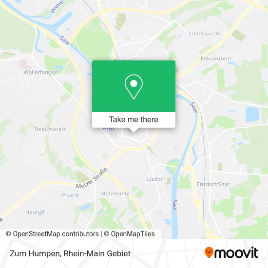 Карта Zum Humpen