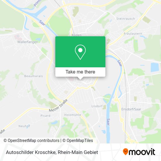 Карта Autoschilder Kroschke