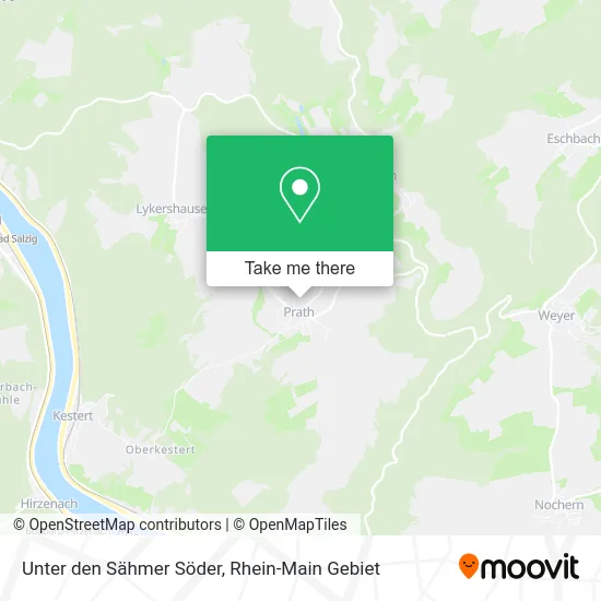 Карта Unter den Sähmer Söder