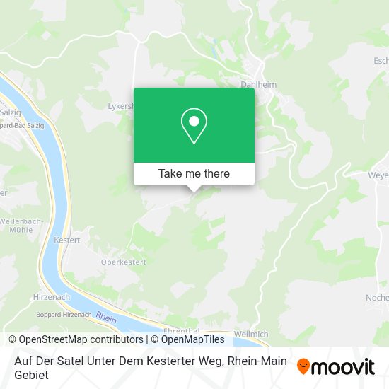 Карта Auf Der Satel Unter Dem Kesterter Weg