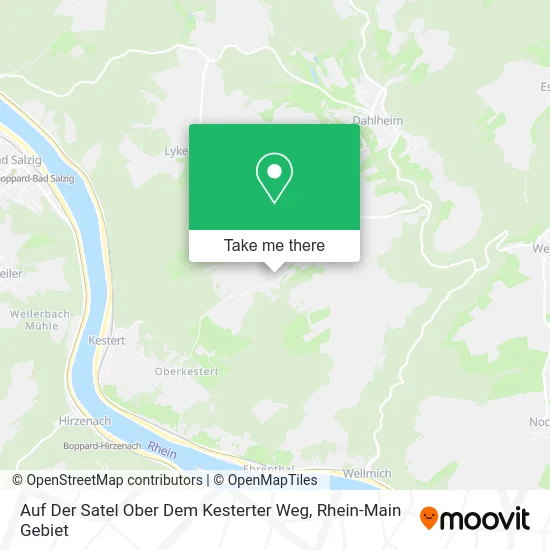 Карта Auf Der Satel Ober Dem Kesterter Weg