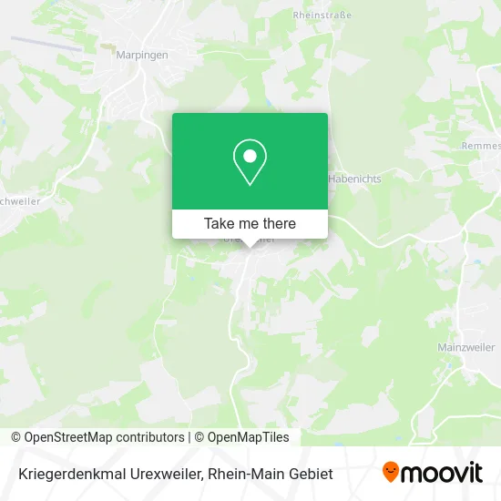Карта Kriegerdenkmal Urexweiler