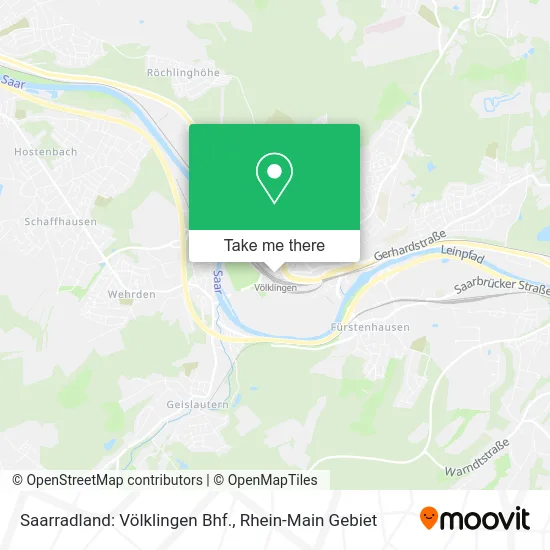 Карта Saarradland: Völklingen Bhf.