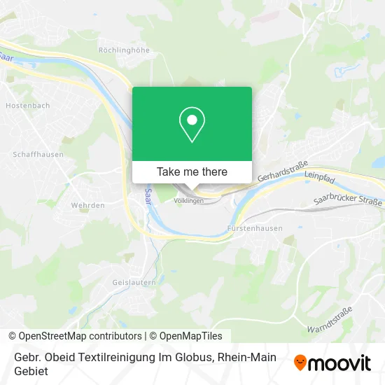 Карта Gebr. Obeid Textilreinigung Im Globus