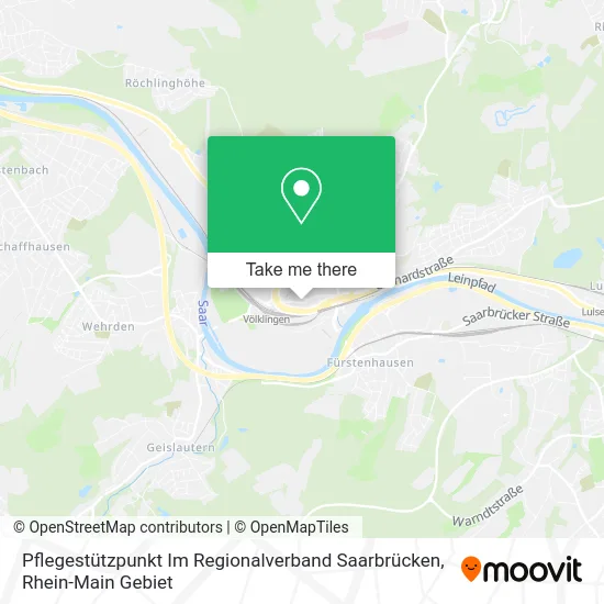 Карта Pflegestützpunkt Im Regionalverband Saarbrücken